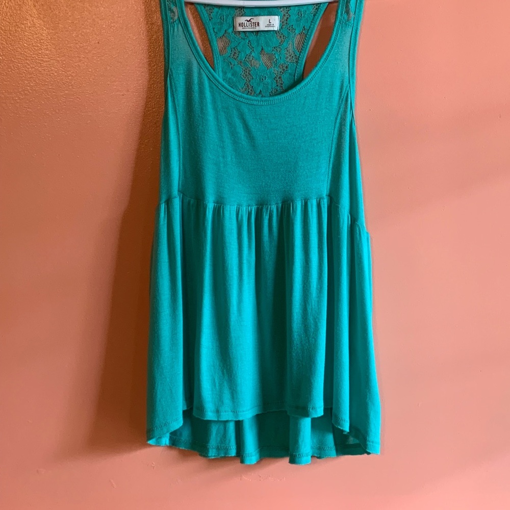 Hollister tank top-teal